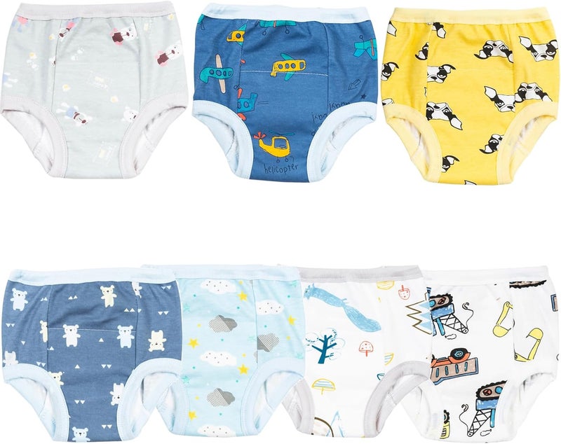 Beauenty 7PCS Baby Potty Training Underwear - Breathable Cotton Training Pants for Toddlers (0-3 Years, Boy, M) - Image 1